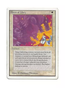 BLAZE OF GLORY Magic UNLIMITED English Very Good / Medium Play MTG - Imagen 1 de 2