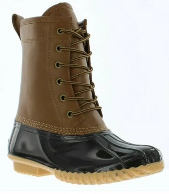THE ORIGINAL DUCK BOOT By SPORTO Size 9M Tan Brown Rain Snow Boots NEW - Image 1 of 4