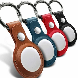 Funda de cuero AirTag para AirTags rastreador de ubicación de mascotas funda concha pieles - Imagen 1 de 17