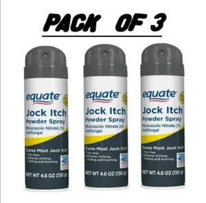 Equate Powder Spray for Jock Itch Relief 4.6 Oz Pack Of 3 - Picture 1 of 4