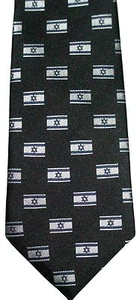 CORBATA ISRAEL NUEVA CORBATA ESTADO DE ISRAEL BANDERA JERUSALÉN HEBREA ORIENTE MEDIO JUDÍO - Imagen 1 de 1
