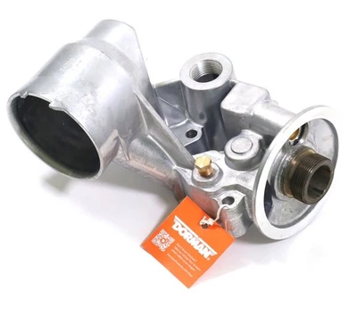 Montaje adaptador filtro enfriador de aceite Dorman 904-408 1994-2003 Ford 7,3 L Powerstroke Foto 1 de 4