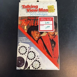 1983 Michael Jackson's THRILLER Talking View-Master 3D Cartridges In Box - Picture 1 of 8
