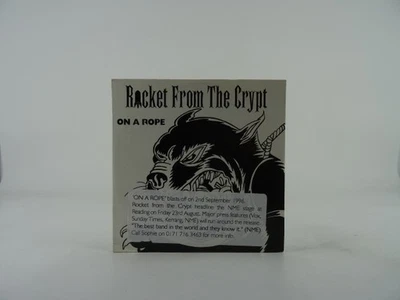 ROCKET FROM THE CRYPT ON A ROPE (B45) 1 Track Promo CD Single including Card Sle - Image 1 of 4