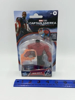 Figura de acción Epic Hero Series Capitán América Brave New World Red Hulk 4" Foto 1 de 4