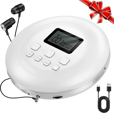 Tragbarer CD Player Tragbar Players CD-Player HiFi Discman Kopfhöreranschluss - Bild 1 von 4