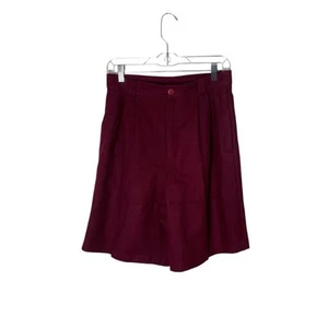 Vintage 70er Casablanca 100 % Wolle weinrot Cullote Shorts Damengröße 12 - Bild 1 von 11