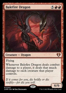 1x Balefire Dragon - Foil NM-Mint English Commander Masters MTG Magic pack fresh - Picture 1 of 1