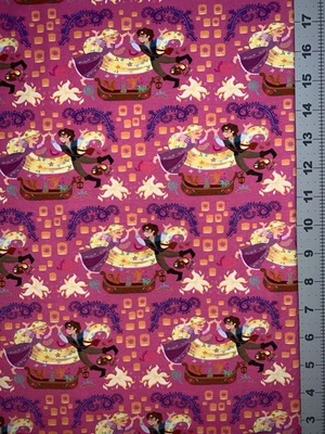 Disney Rapunzel, Flynn Rider Custom Fabric Fat Quarter 18”x28” Spandex - Image 1 of 2