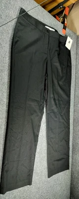 Pantalones negros Jacklyn Smith ajuste adelgazado 16 pantalones de vestir cremallera carrera trabajo nuevos Foto 1 de 4