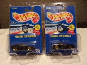 Hot Wheels 2 Ferrari Testarossa Wheel Variations Gold Metal Speed Maßstab 1:64 - Bild 1 von 6