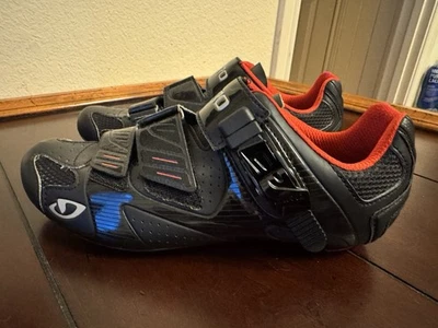 Zapatos de ciclismo Giro para hombre talla 7,5 EE. UU. rojo neón negro UE 40,5 Easton EC90 Foto 1 de 4