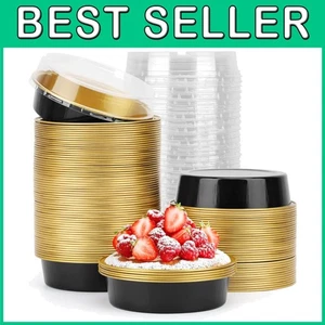 Padelle per Cupcake in Alluminio, 4 Pollici - Confezione da 100 Padelle per Torte Monouso - Foto 1 di 8