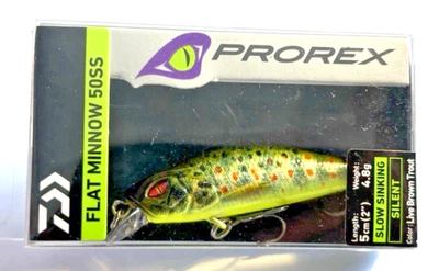 Daiwa Prorex Flat Minnow 50 SS Wobbler, Crankbait, Kunstköder, 5cm, Sinking, Neu - Bild 1 von 2
