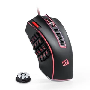 M990 MMO Gaming Mouse, 32000 DPI High Precision Wired RGB Gamer Mouse w/23 Pr... - Picture 1 of 8