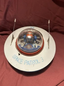 Vintage 1960's Cragstan KO Yoshiya Space Patrol 3 Flying Saucer Battery Operated - Picture 1 of 5