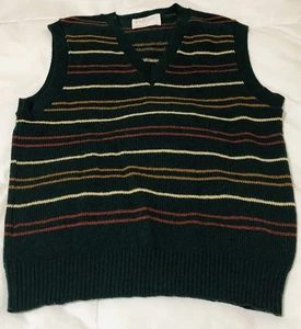 Wollpullover Weste Herren mittel gestreift von Jantzen Vintage 70’s / 80’s - Bild 1 von 9