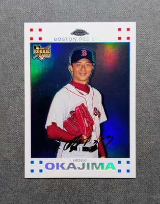 Hideki Okajima RC #/660 - 2008 Topps Chrome 白色折射器 — 第 1/4 张图片