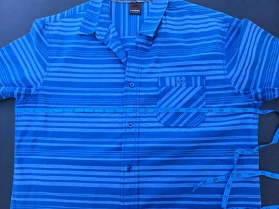 Camisa Tony Hawk Azul a Cuadros Rayas Manga Corta Abotonada Para Hombre Talla XL Nunca Usada Foto 1 de 4