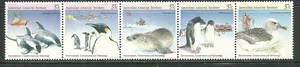 AUSTRALIAN ANTARCTIC TERRITORY L76 MNH STRIP OF 5 ENVIRONMENTAL COSEVATION SCV 8 - Picture 1 of 1