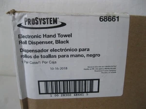 Distributore Rotolo Asciugamani Elettronico Nero - Nuovo ProSystem 68661 Automatico - Foto 1 di 8