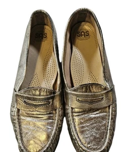 SAS Metalic silberne Slipper Halbschuhe Damen Größe 6M bequem - Bild 1 von 9