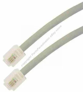 Lot500 7ft RJ11 modular 6P4C 4wire Phone/Telephone Line Flat Cord/Cable{SILVER - Picture 1 of 1