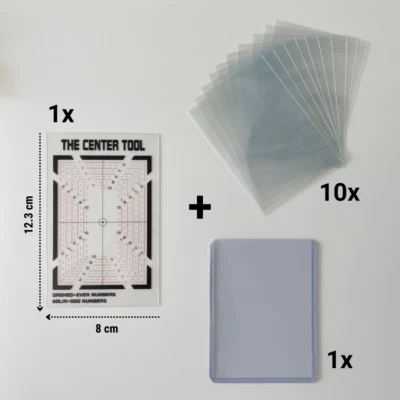 Centering Tool Kit - Karten Zentrierhilfe PSA BGS Card Grading Tool TCG Pokémon