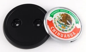 Chihuahua Mexico Car Truck Grill Black Badge 3.5" grille chrome emblem - Bild 1 von 12