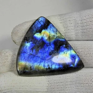 74 Cts. 100% Natural Labradorite Cabochon Loose Gemstone 41x41x06 mm. BL-09 - Picture 1 of 4