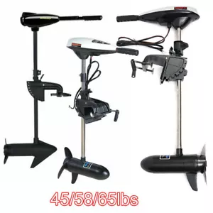 12V Elektro Außenborder Trolling Motor Angelboot Kajak Motor 40/45/58/65lbs - Bild 1 von 50