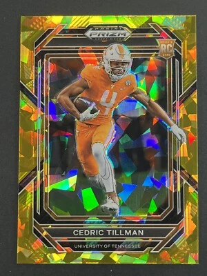 2023 Prizm Draft, CEDRIC TILLMAN, RC, Ice GOLD, Cleveland Browns, #144 - Image 1 of 2