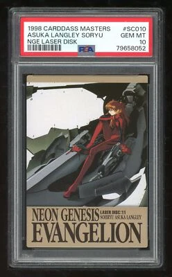 Evangelion Carddass LD 1998 SC010 Asuka Langley Soryu Japanese PSA 10 79658052 - Image 1 of 2