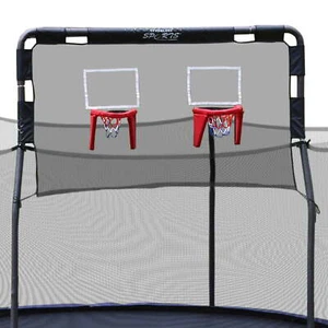 15 Ft Trampolines Double Basketball Hoop Accessories Trampoline Games Outdoor US - Picture 1 of 11
