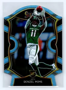2020 Panini Select - Denzel Mims - Light Blue Die Cut Prizm - #63 - RC - Picture 1 of 2