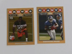 2008 TOPPS GOLD 2 CARD ROOKIE LOT DERRICK WARD/BEAU BELL /# - Picture 1 of 1