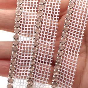 ss22 maglia strass rosa gelo bordo diamante fascia cucito abbellimento - Foto 1 di 6
