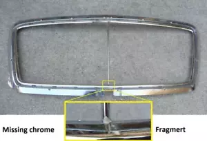 2016-2020 Bentley Bentayga Radiator Grill Chrome Trim Ring 36A853667 OEM A1 - Picture 1 of 11