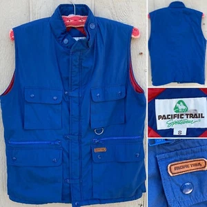 Vintage Pacific Trail Sportswear Vest Blue 1970s 1980s 70s 80s Sz S Size Small - Picture 1 of 12