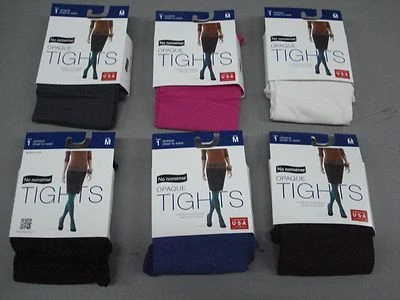 NWT Women's 6 No Nonsense Silky Opaque Sheer To Waist Tights Medium Multi #758D - Image 1 of 3