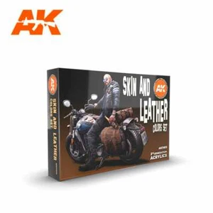 AK Interactive Skin and Leather Colors Set 3rd Generation Acrylics 6pcs AK11613 - Picture 1 of 3