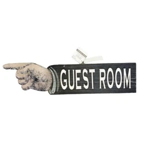Guest Room Pointing Finger Hand Wall Hanging Sign NEW NWT - Picture 1 of 1