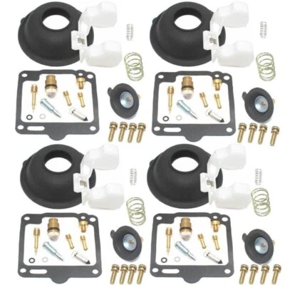 4set FOR YAMAHA XV 750 XV1100 VIRAGO 1100 Carburetor Repair Kit Float Diaphragm — 第 1/3 张图片