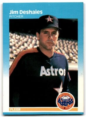1987 Fleer Jim Deshaies Rookie p Houston Astros #56 - Image 1 of 2