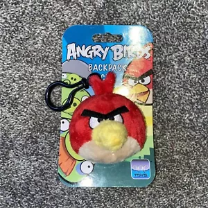 Angry Birds Red Bird Plush Backpack Clip /Key Chain Commonwealth 2010 With Tag - Picture 1 of 9
