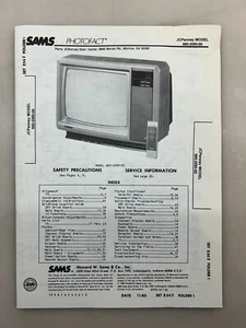 JCPenney 685-2095-00 Service Manual Sams Photofact Free Shipping - Picture 1 of 4