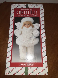 Muñeca Snow Drop House of Lloyd Christmas Around the World 1997 nueva en caja - Imagen 1 de 6