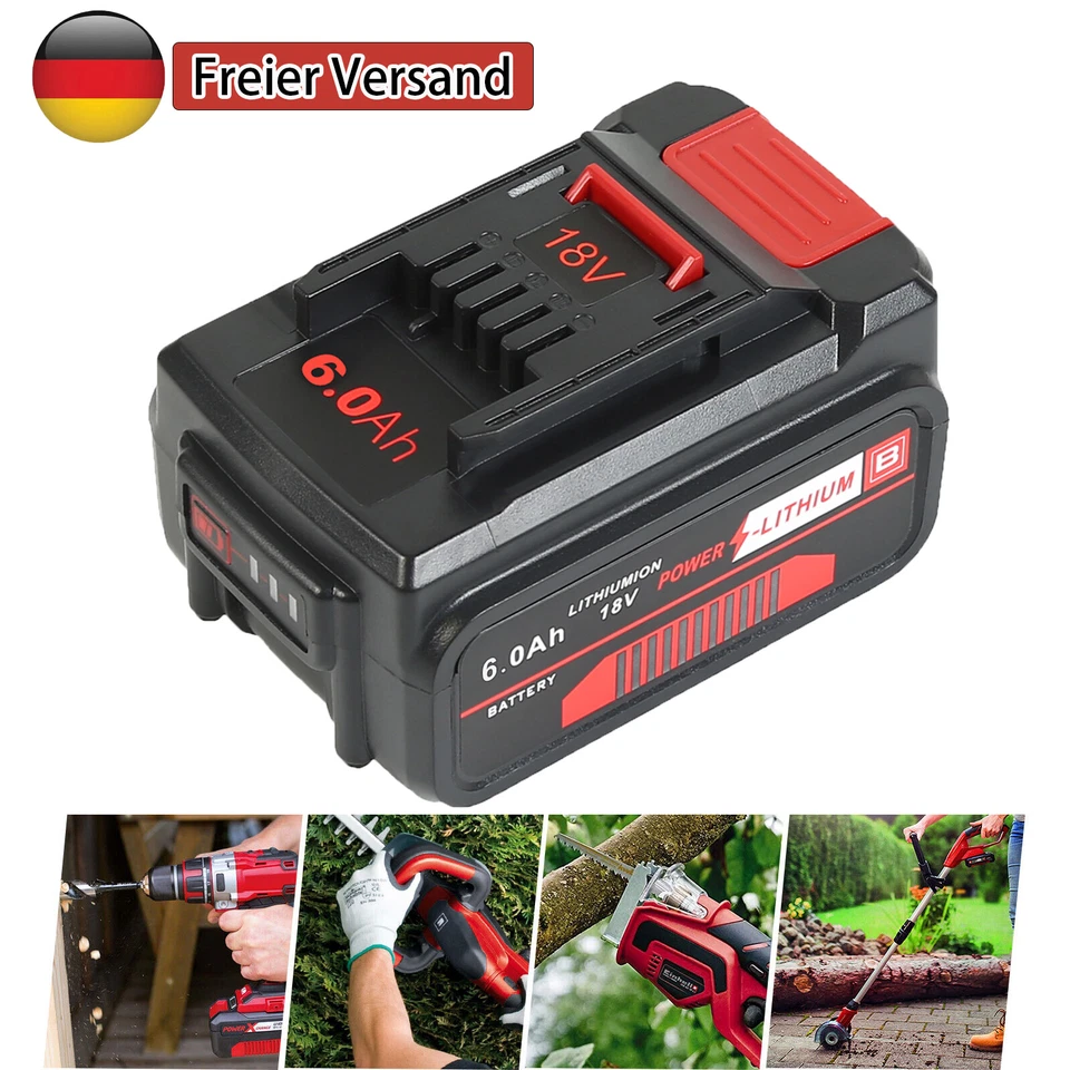 Für Einhell PXC 18V 6,0 Ah Akku Lithium Ionen POWER X-CHANGE Ersatzakku Batterie - Bild 1 von 1