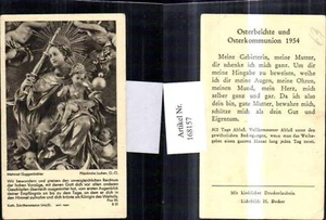 168157,Linz Osterbeichte Osterkommunion 1954 - Picture 1 of 1