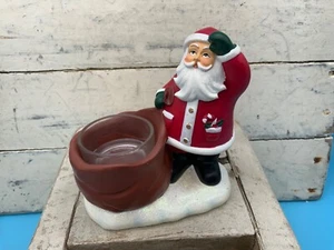 Yankee Candle 4.5" Papá Noel con bolsa luz de té votiva candelabro estatuilla - Imagen 1 de 4